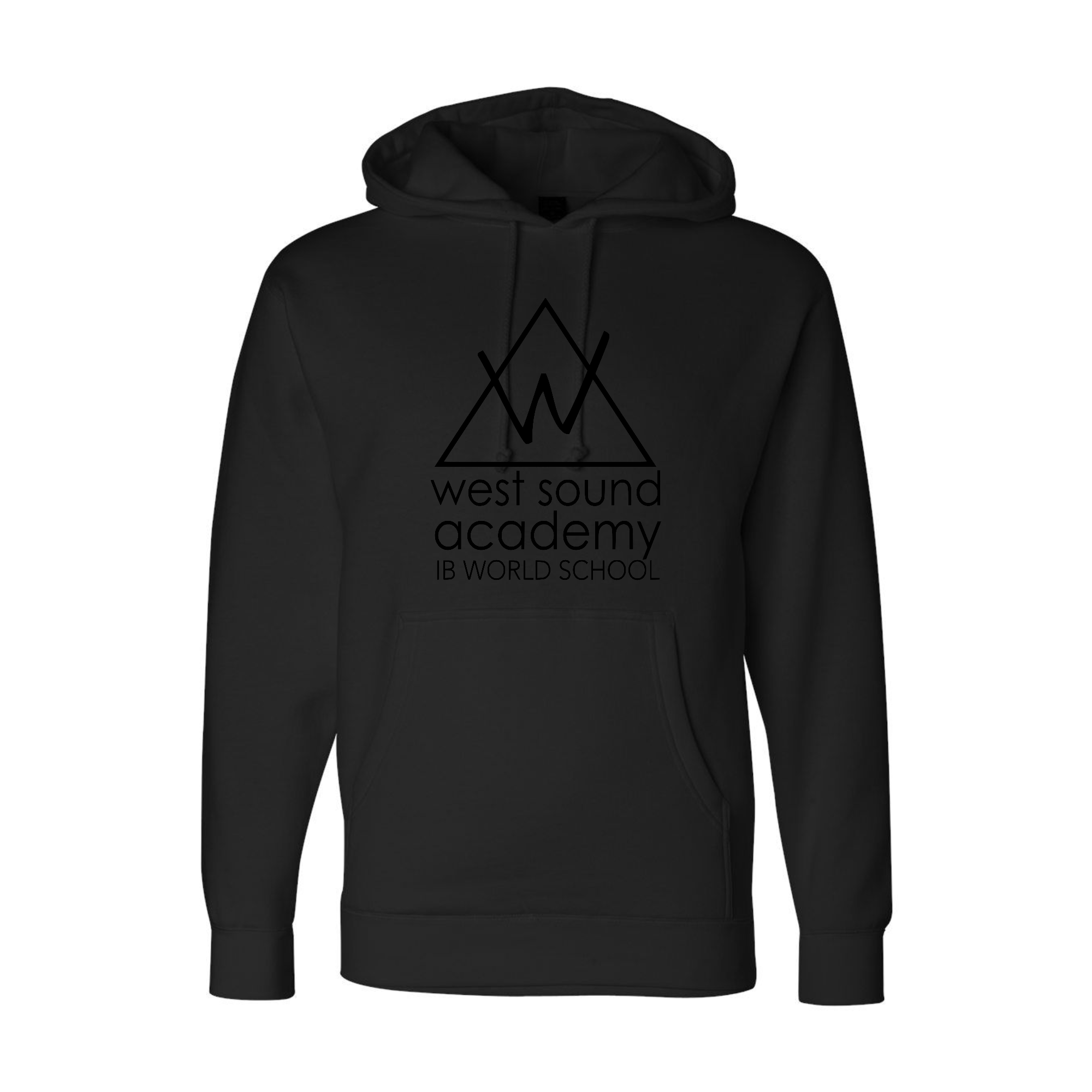 WSA Hoodie  Medium Weight - Unisex Black Logo