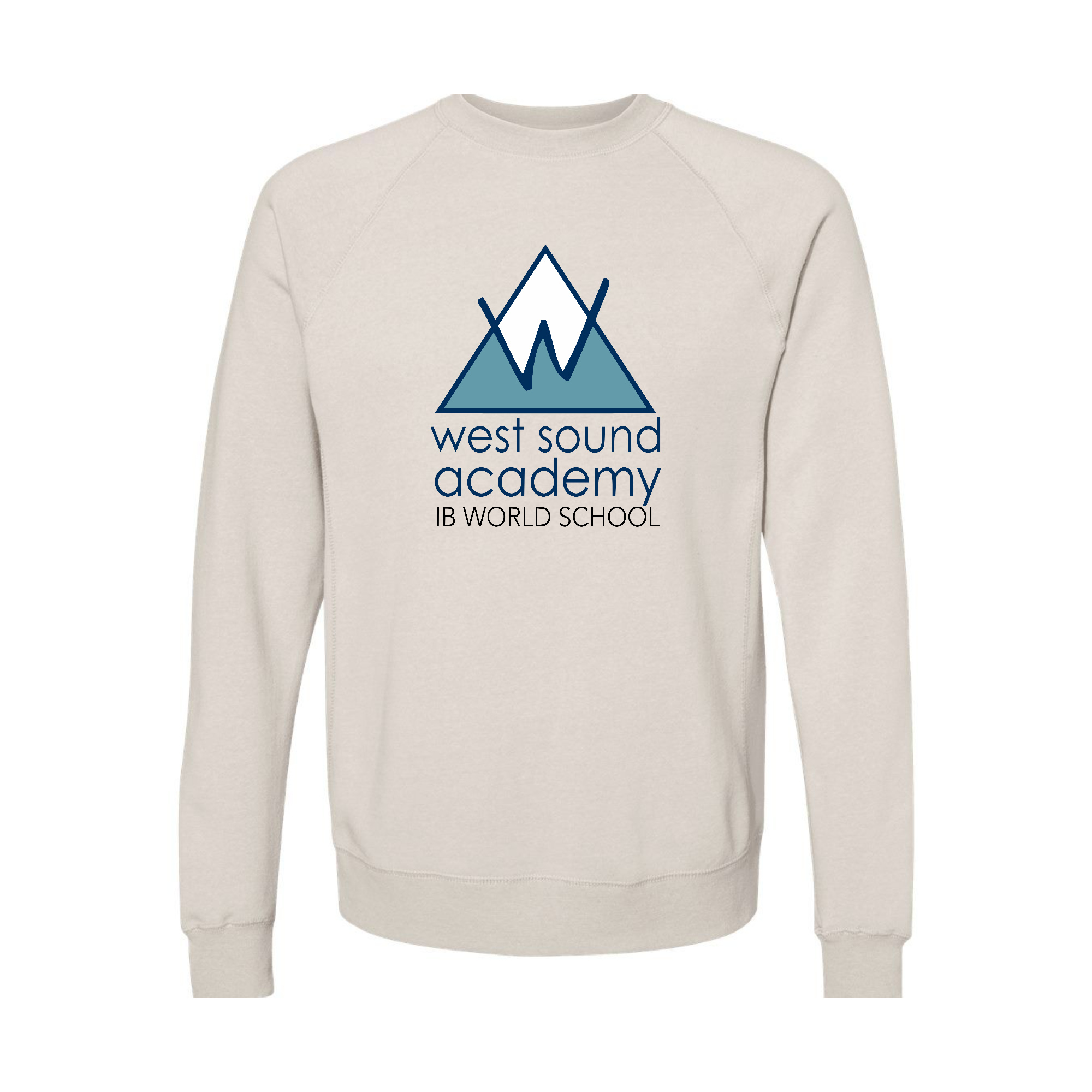 WSA Crew Neck Sweatshirt Unisex Ultra Soft Raglan Full Color Front