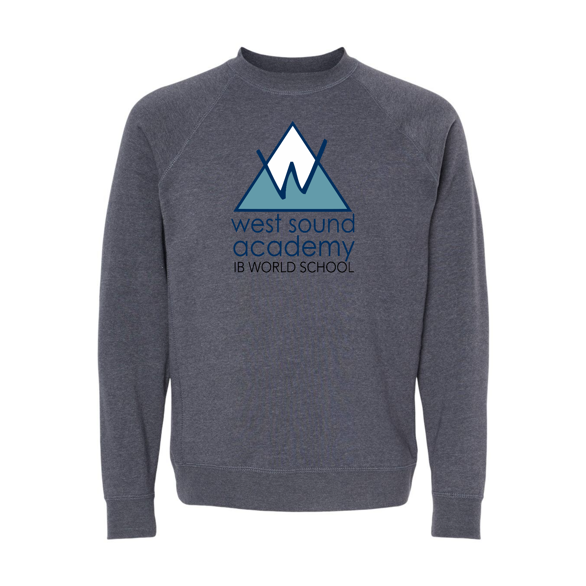 WSA Crew Neck Sweatshirt Unisex Ultra Soft Raglan Full Color Front