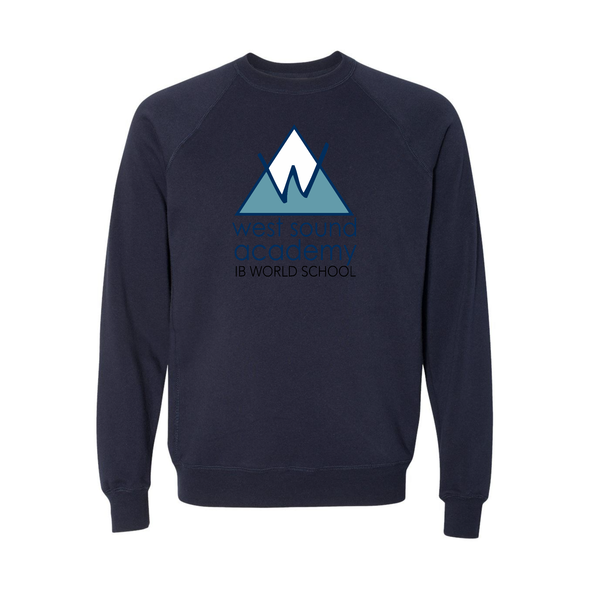 WSA Crew Neck Sweatshirt Unisex Ultra Soft Raglan Full Color Front