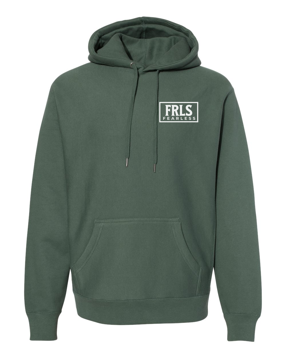 White Fearless Logo Hoodie - Shirtify