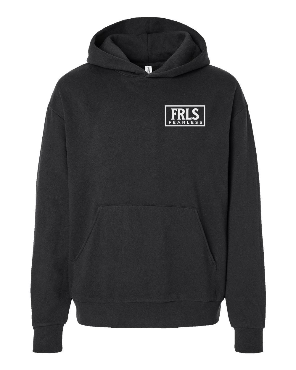 White Fearless Logo Hoodie - Shirtify