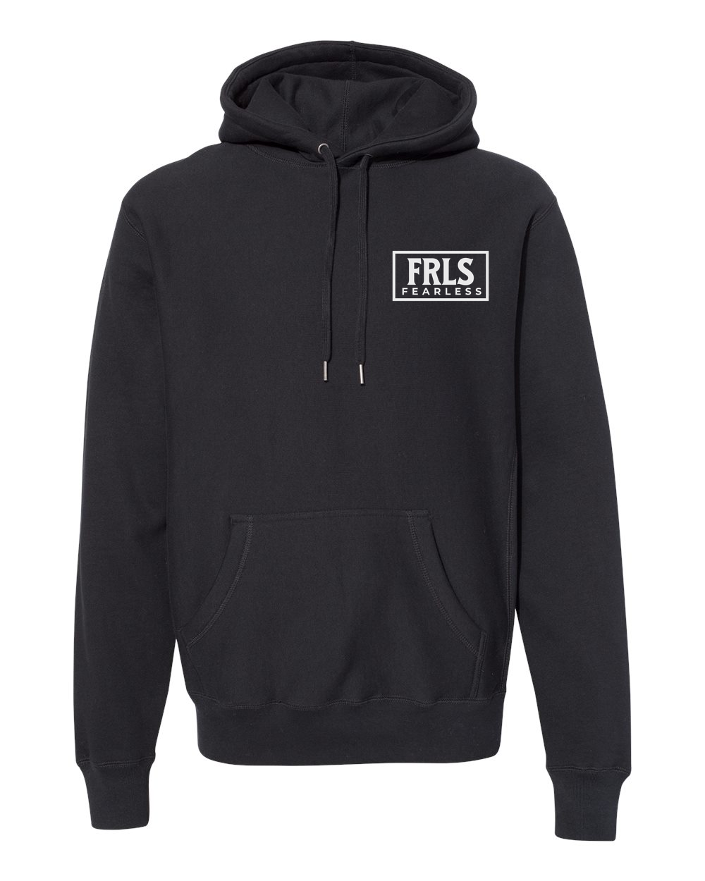 White Fearless Logo Hoodie - Shirtify
