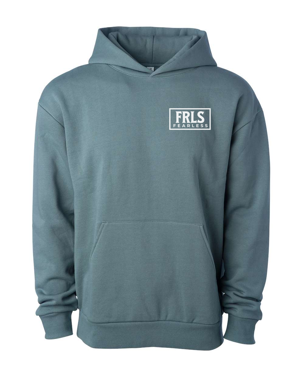 White Fearless Logo Hoodie - Shirtify