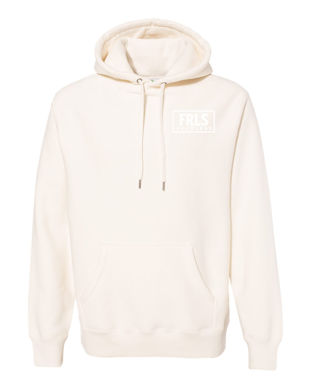 White Fearless Logo Hoodie - Shirtify