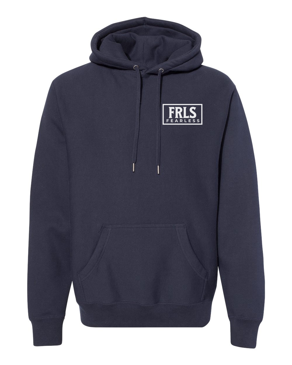 White Fearless Logo Hoodie - Shirtify