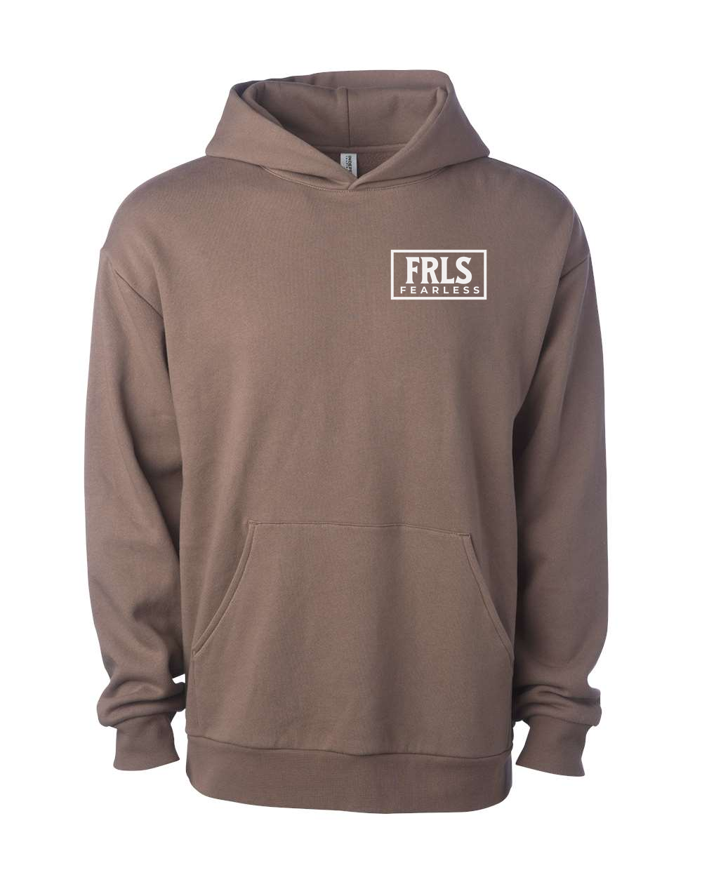 White Fearless Logo Hoodie - Shirtify