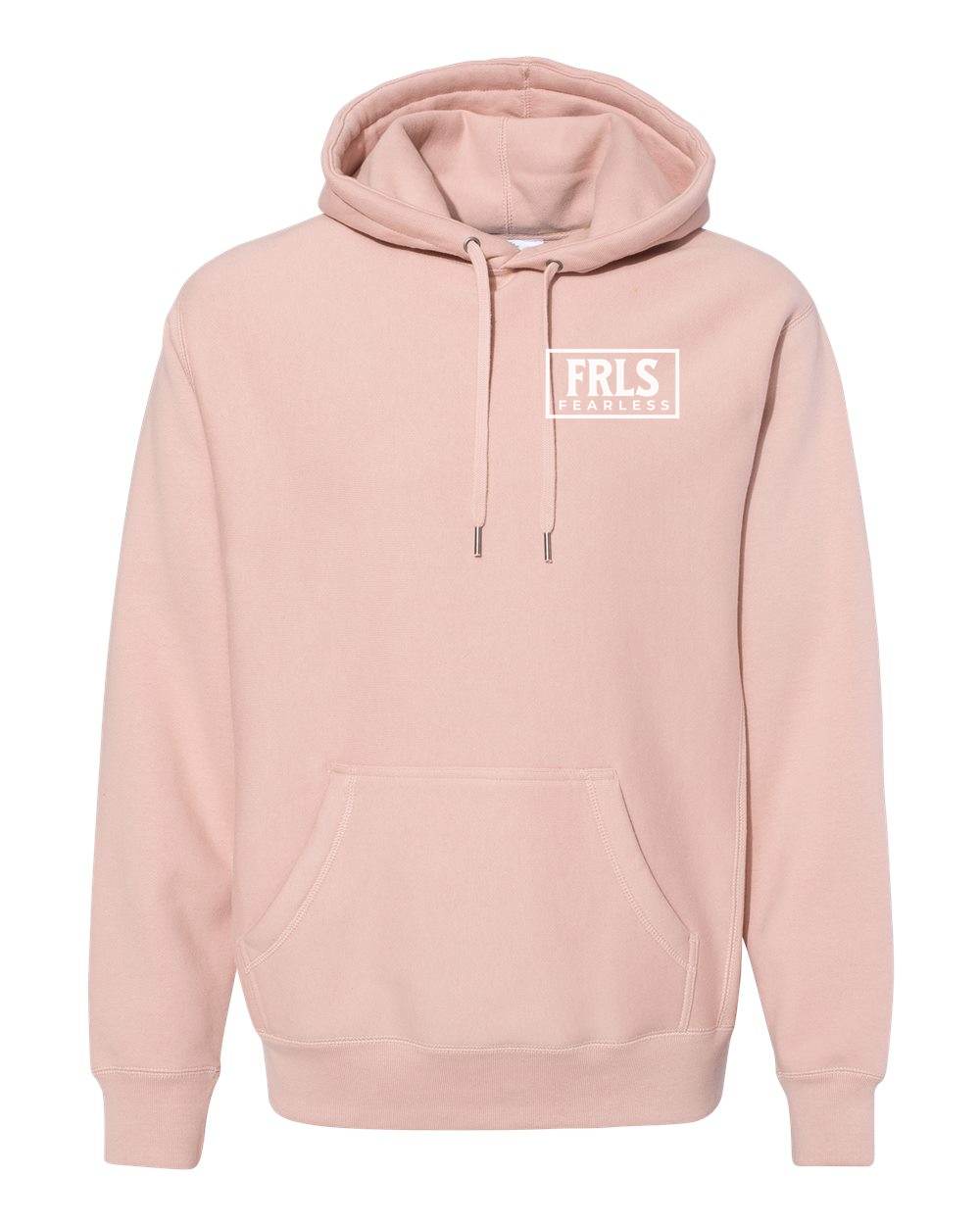 White Fearless Logo Hoodie - Shirtify