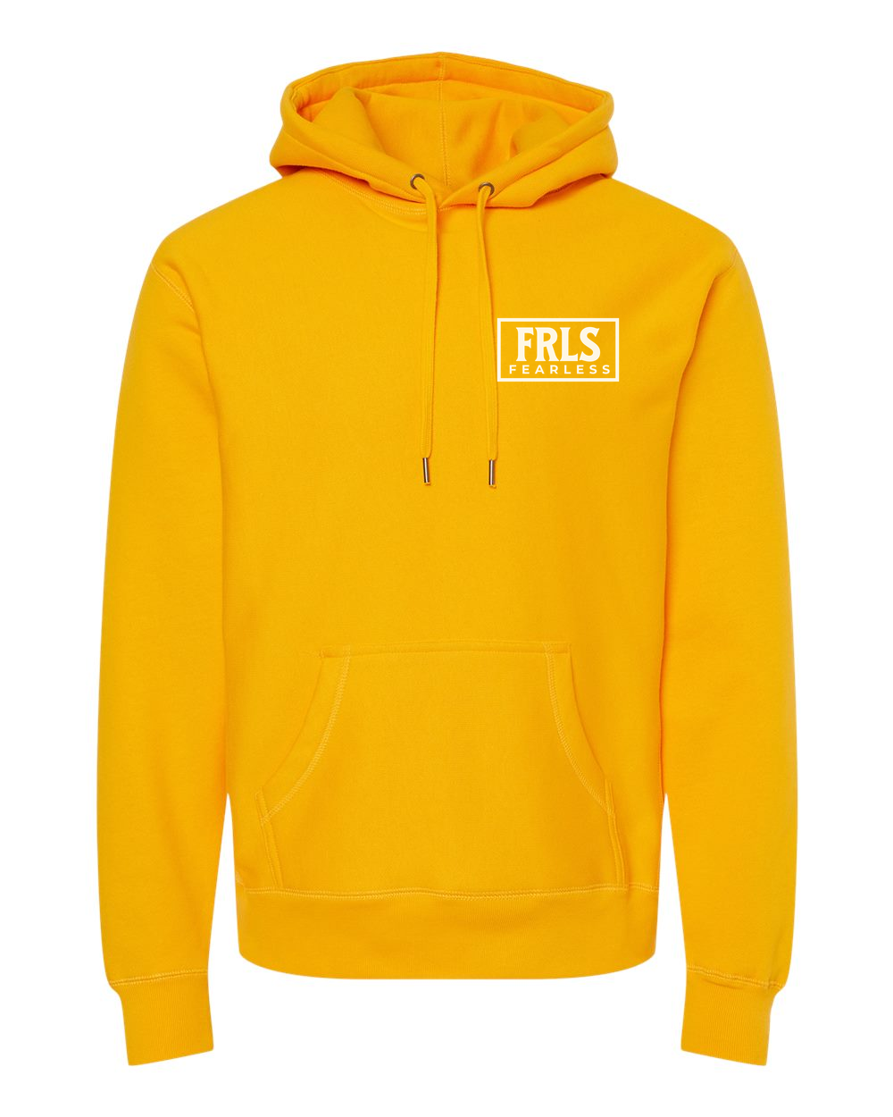 White Fearless Logo Hoodie - Shirtify