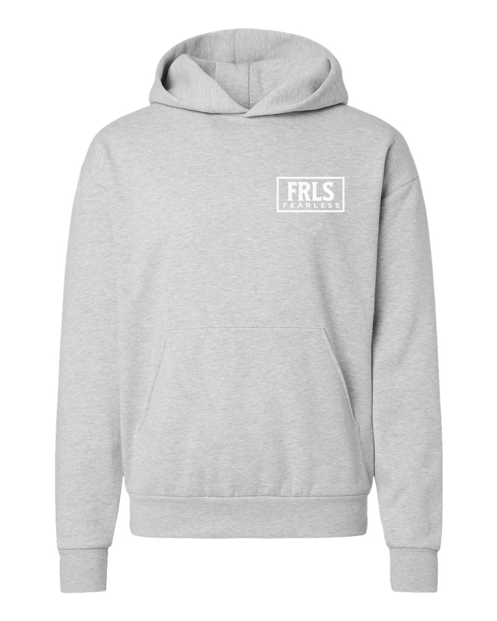 White Fearless Logo Hoodie - Shirtify