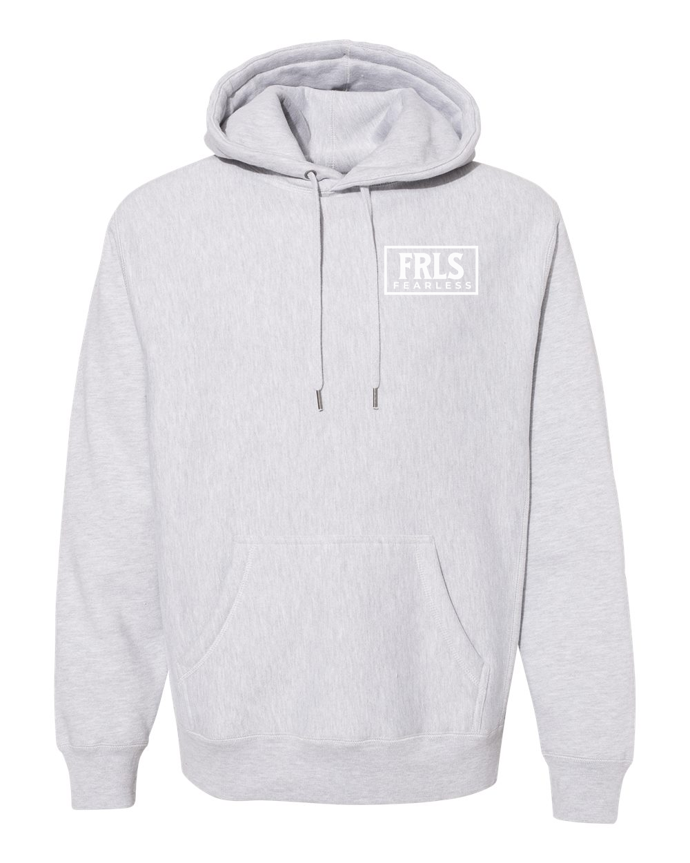 White Fearless Logo Hoodie - Shirtify
