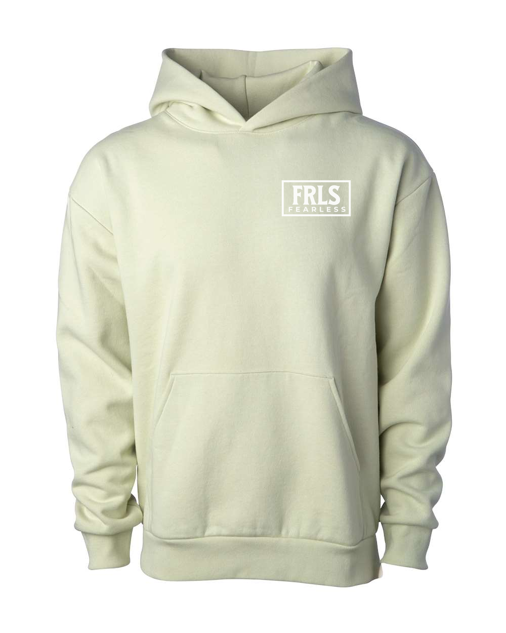 White Fearless Logo Hoodie - Shirtify