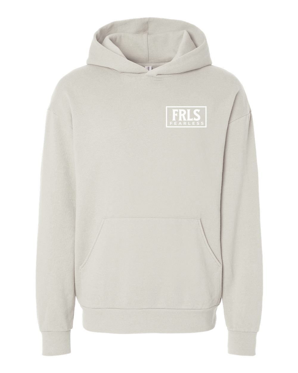 White Fearless Logo Hoodie - Shirtify
