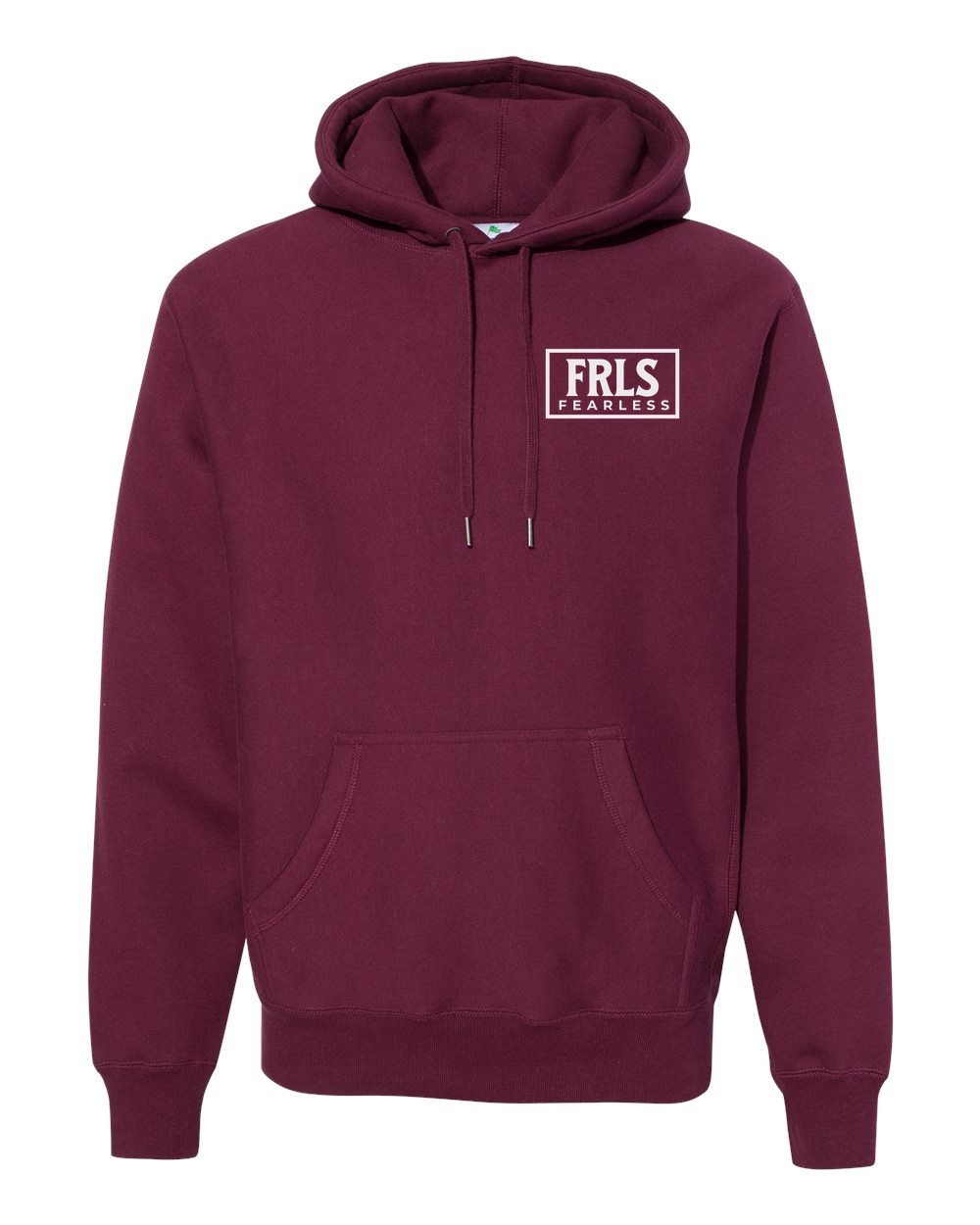 White Fearless Logo Hoodie - Shirtify