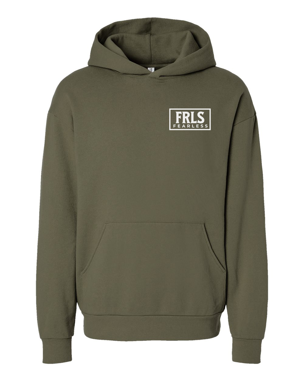 White Fearless Logo Hoodie - Shirtify