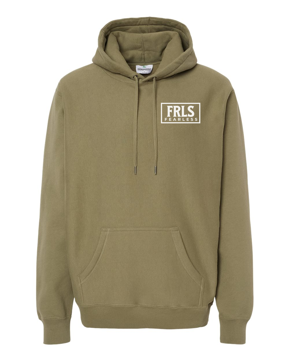 White Fearless Logo Hoodie - Shirtify