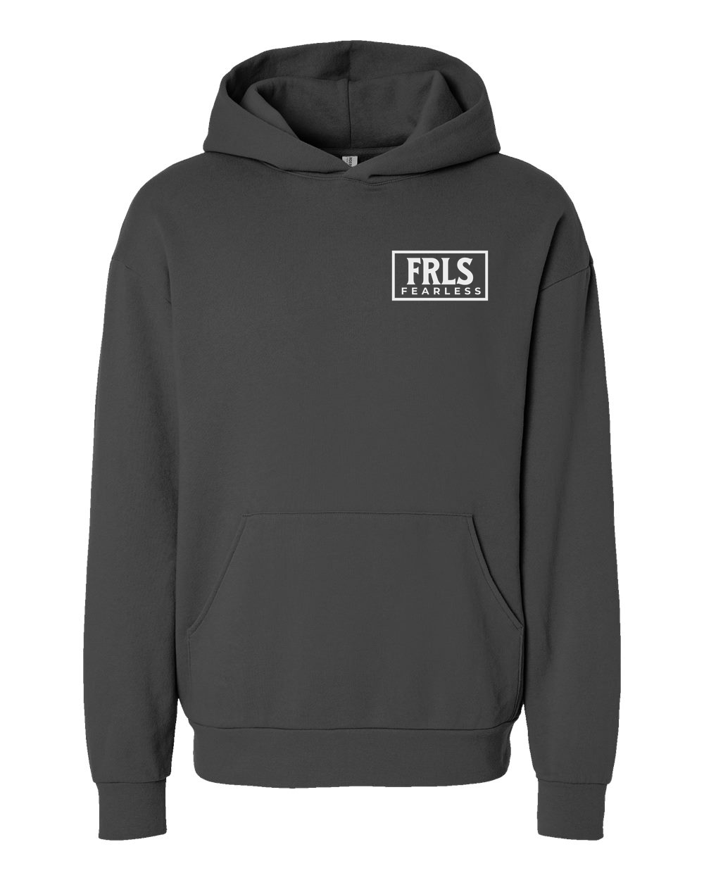 White Fearless Logo Hoodie - Shirtify