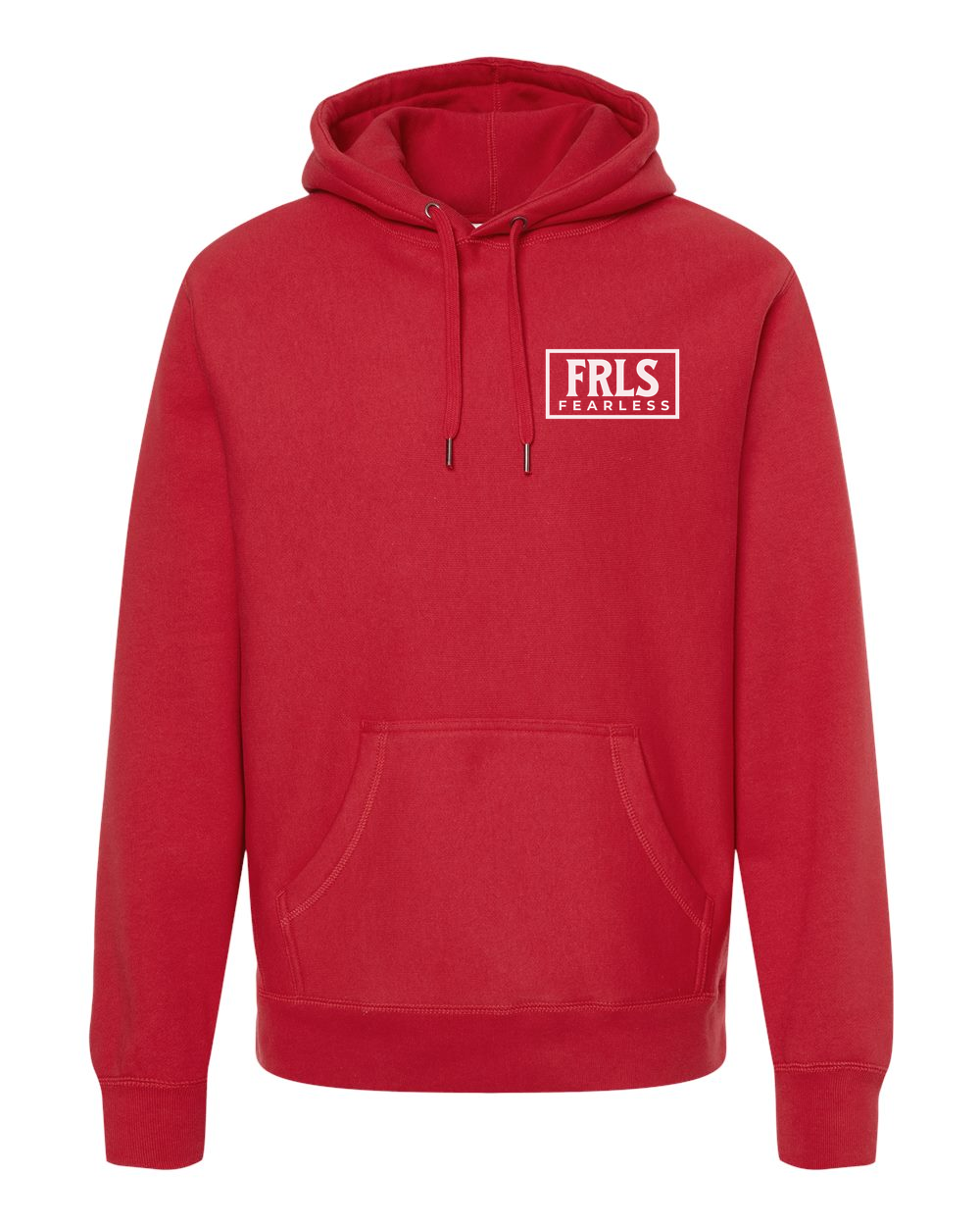 White Fearless Logo Hoodie - Shirtify