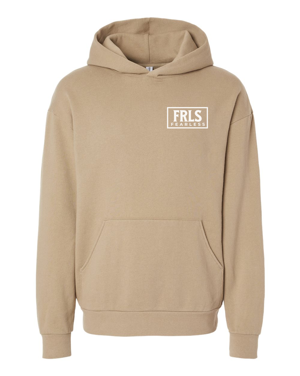 White Fearless Logo Hoodie - Shirtify