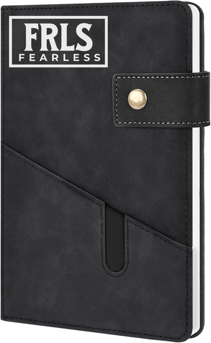 White Fearless Logo Journal - Shirtify