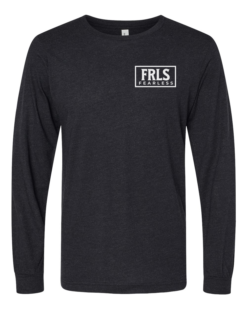 White Fearless Logo Long Sleeve T-Shirt - Shirtify