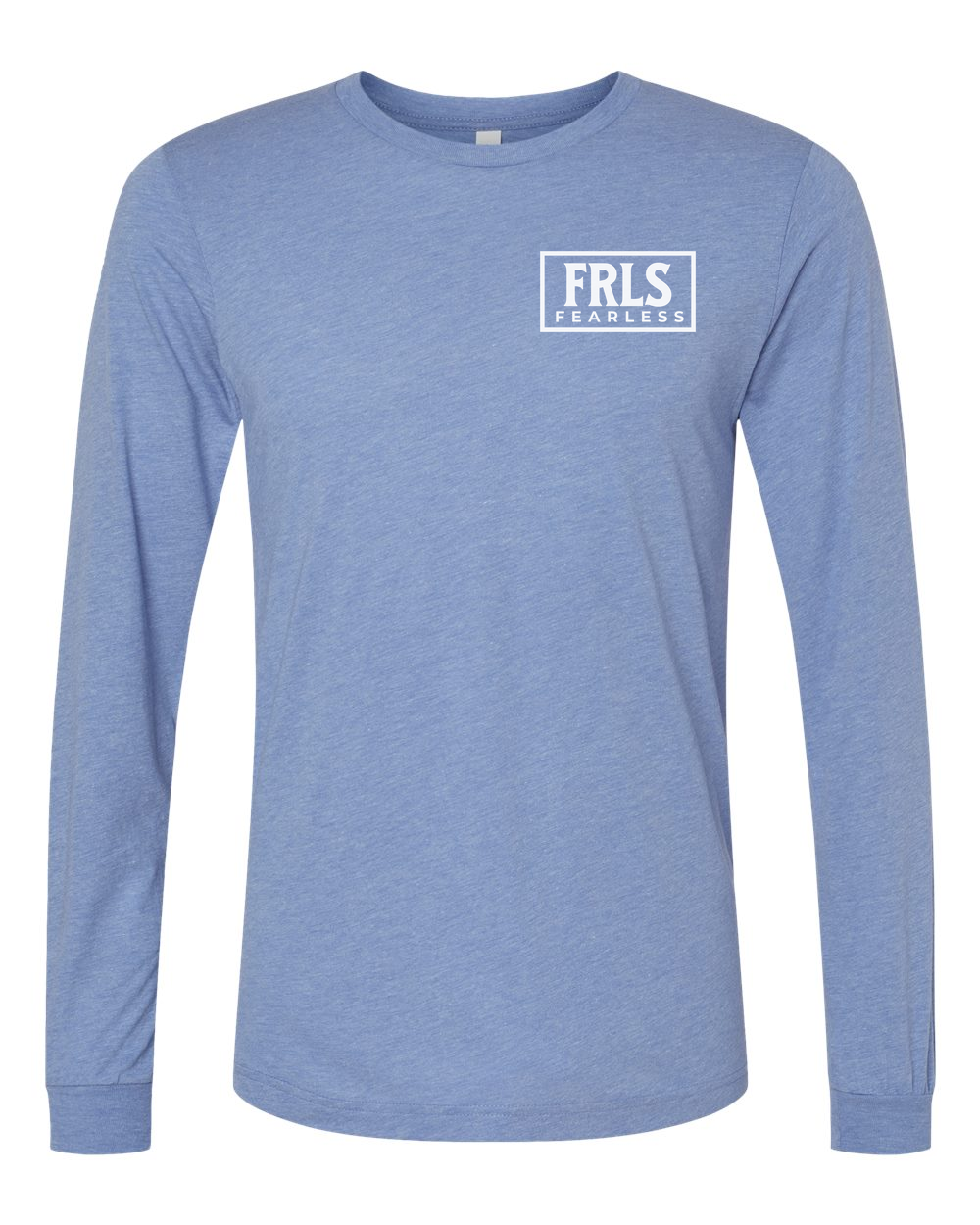 White Fearless Logo Long Sleeve T-Shirt - Shirtify