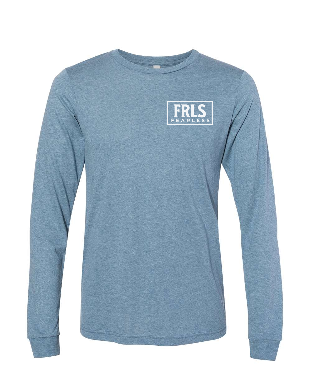 White Fearless Logo Long Sleeve T-Shirt - Shirtify