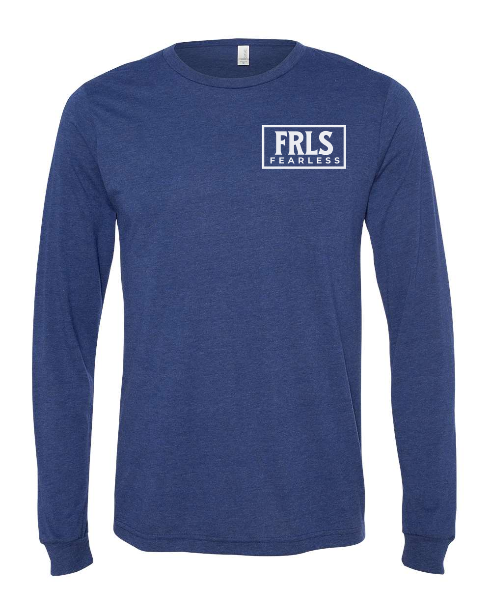 White Fearless Logo Long Sleeve T-Shirt - Shirtify