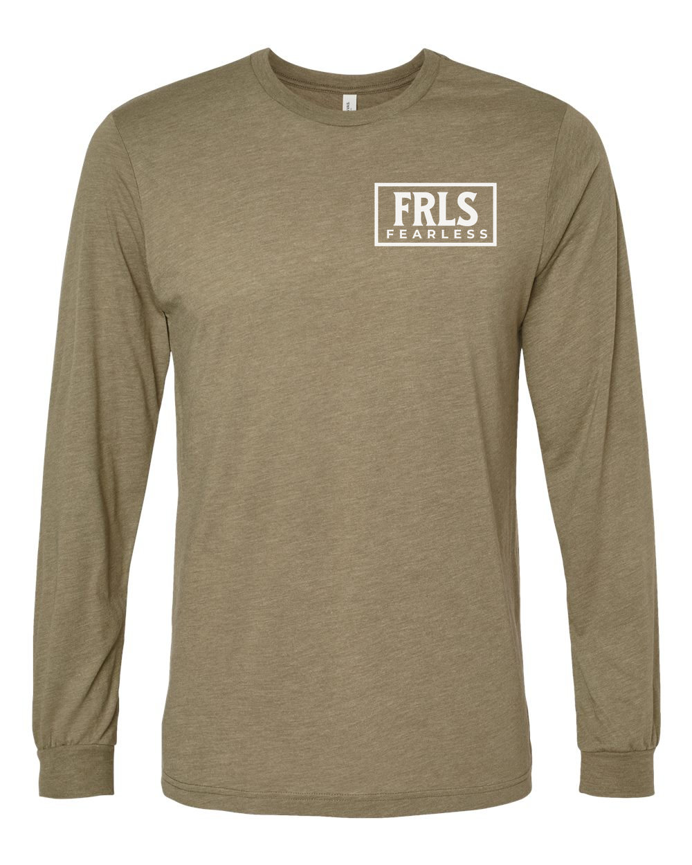 White Fearless Logo Long Sleeve T-Shirt - Shirtify
