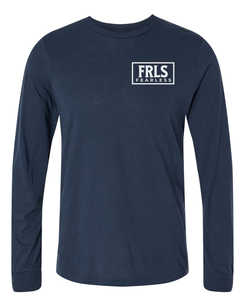 White Fearless Logo Long Sleeve T-Shirt - Shirtify