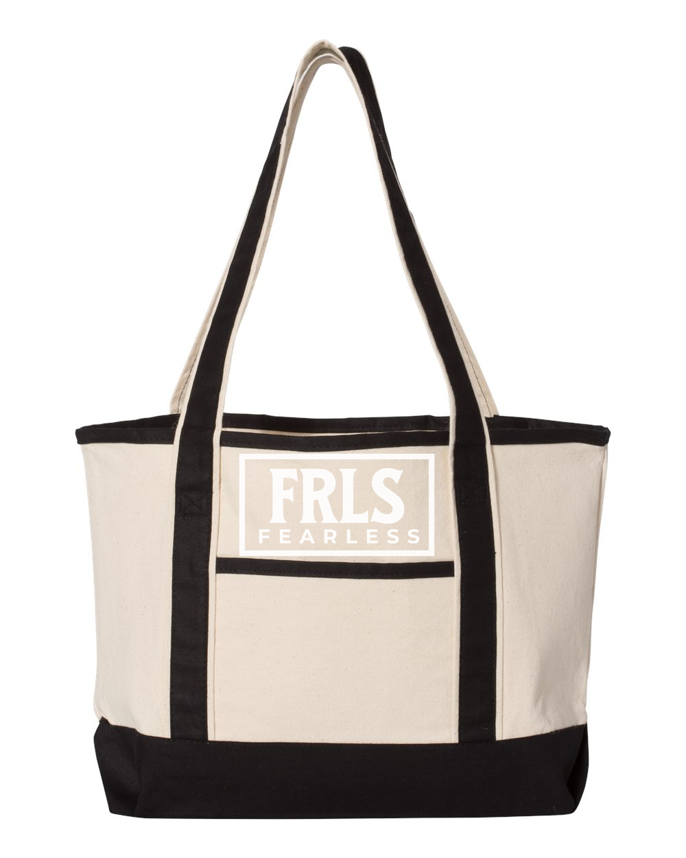 White Fearless Logo Small Deluxe Tote (20L) - Shirtify