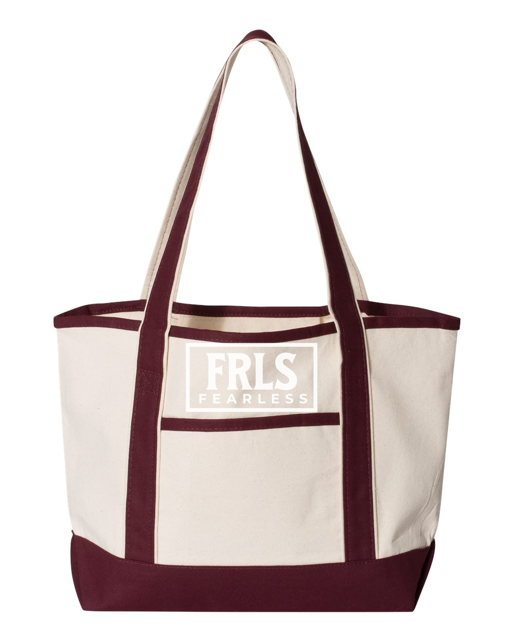 White Fearless Logo Small Deluxe Tote (20L) - Shirtify
