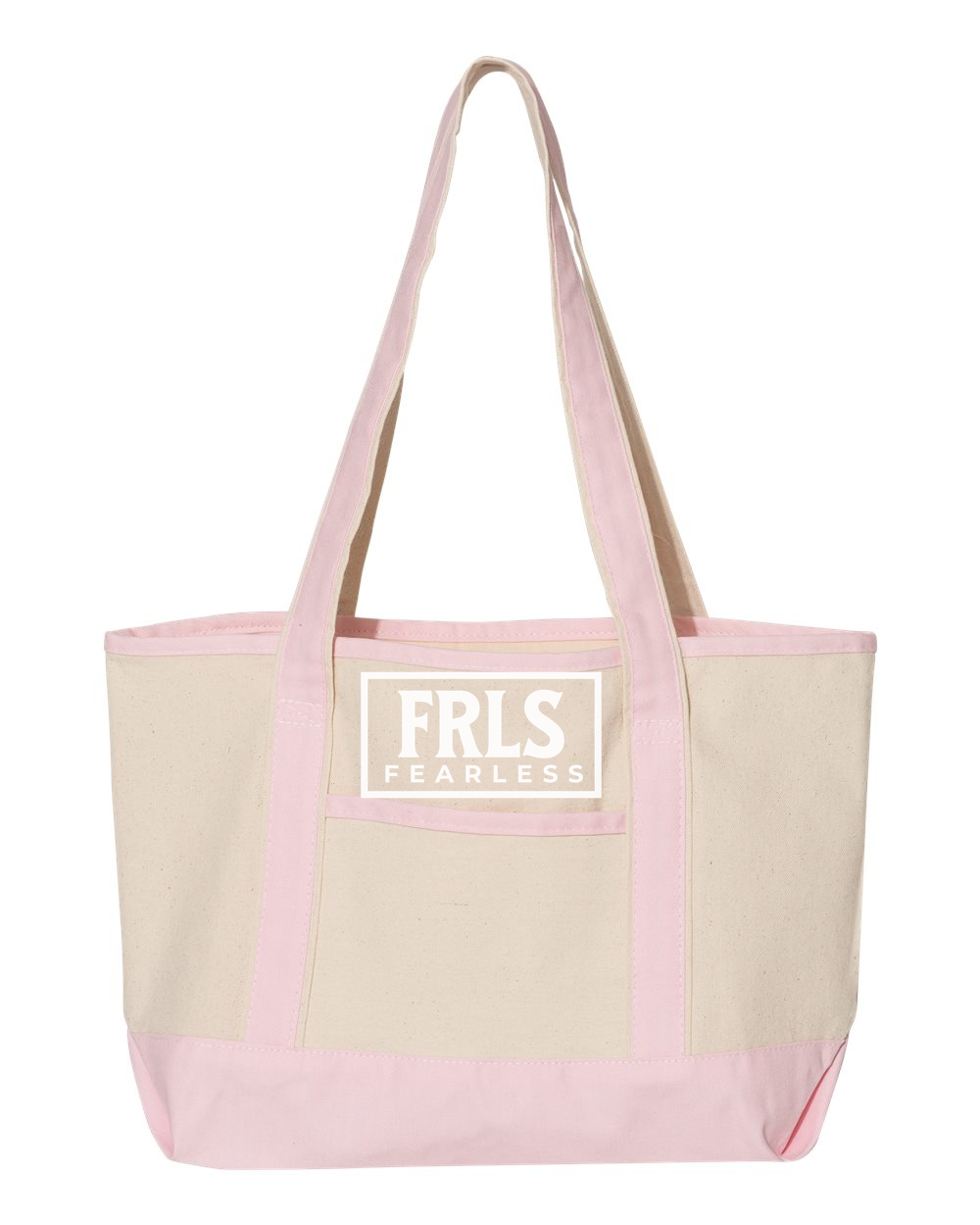 White Fearless Logo Small Deluxe Tote (20L) - Shirtify