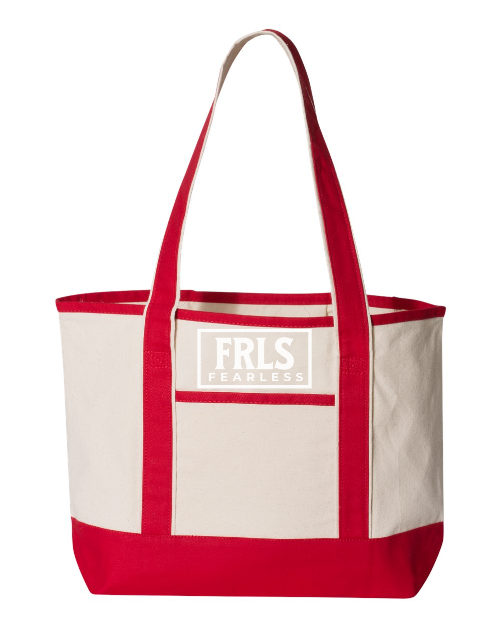 White Fearless Logo Small Deluxe Tote (20L) - Shirtify