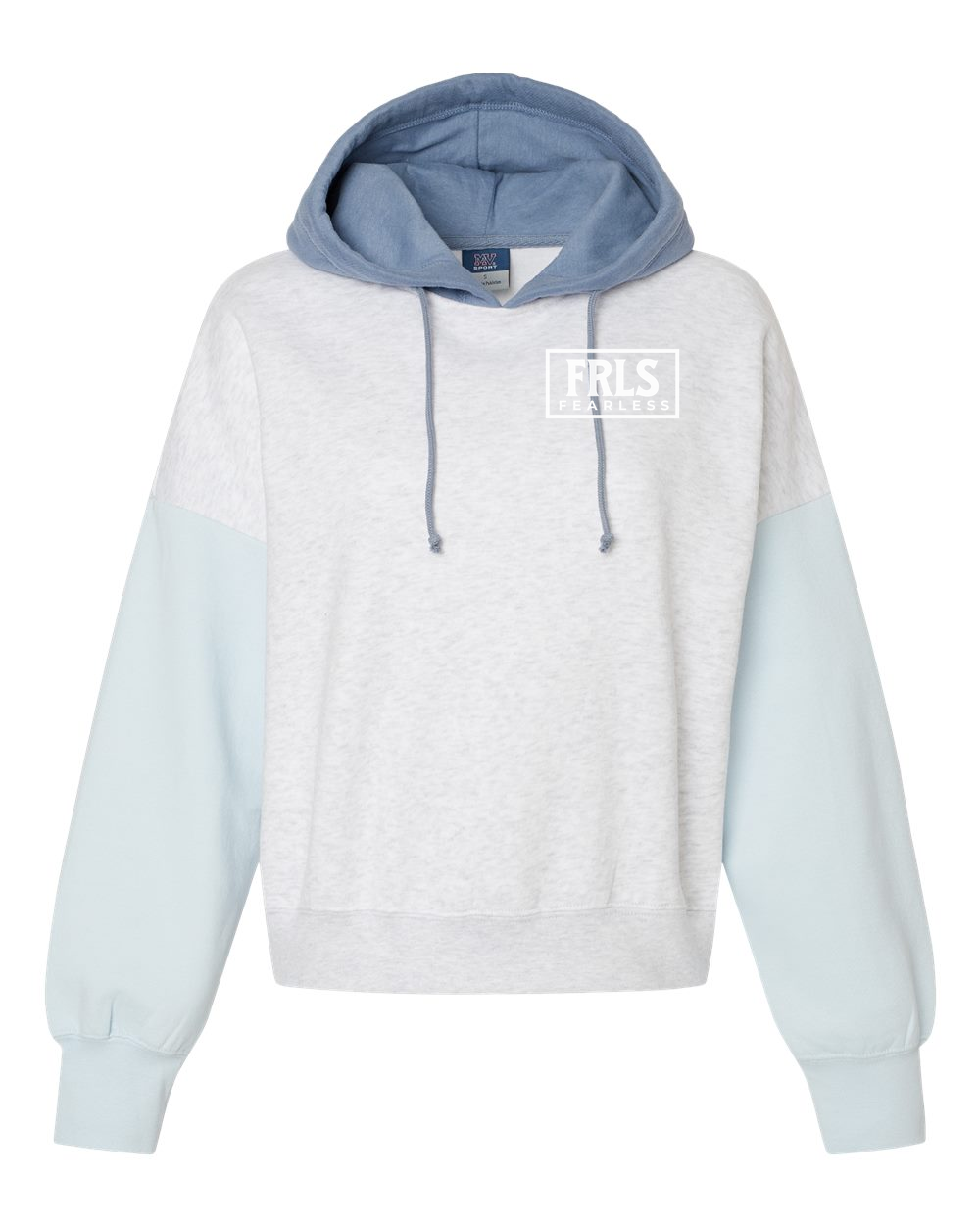 White Fearless Logo Women's Cropped or Lightweight Hoodie - Shirtify