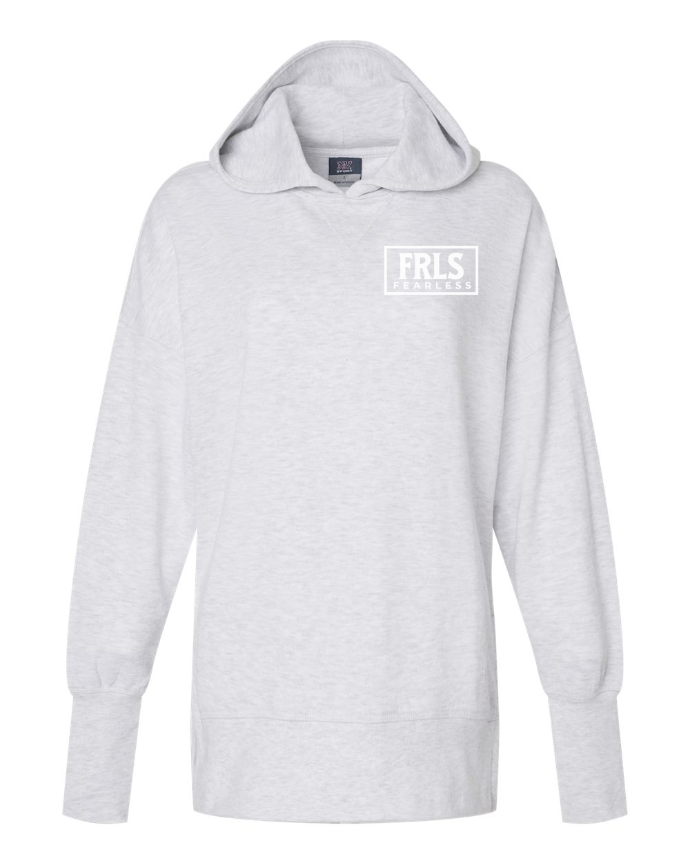 White Fearless Logo Women's Cropped or Lightweight Hoodie - Shirtify