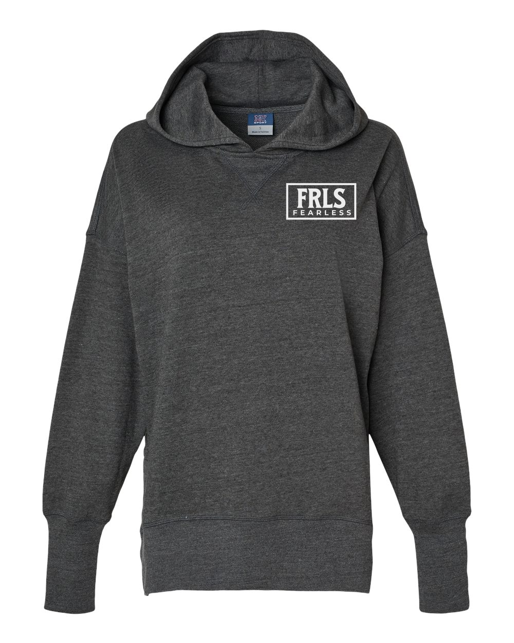White Fearless Logo Women's Cropped or Lightweight Hoodie - Shirtify