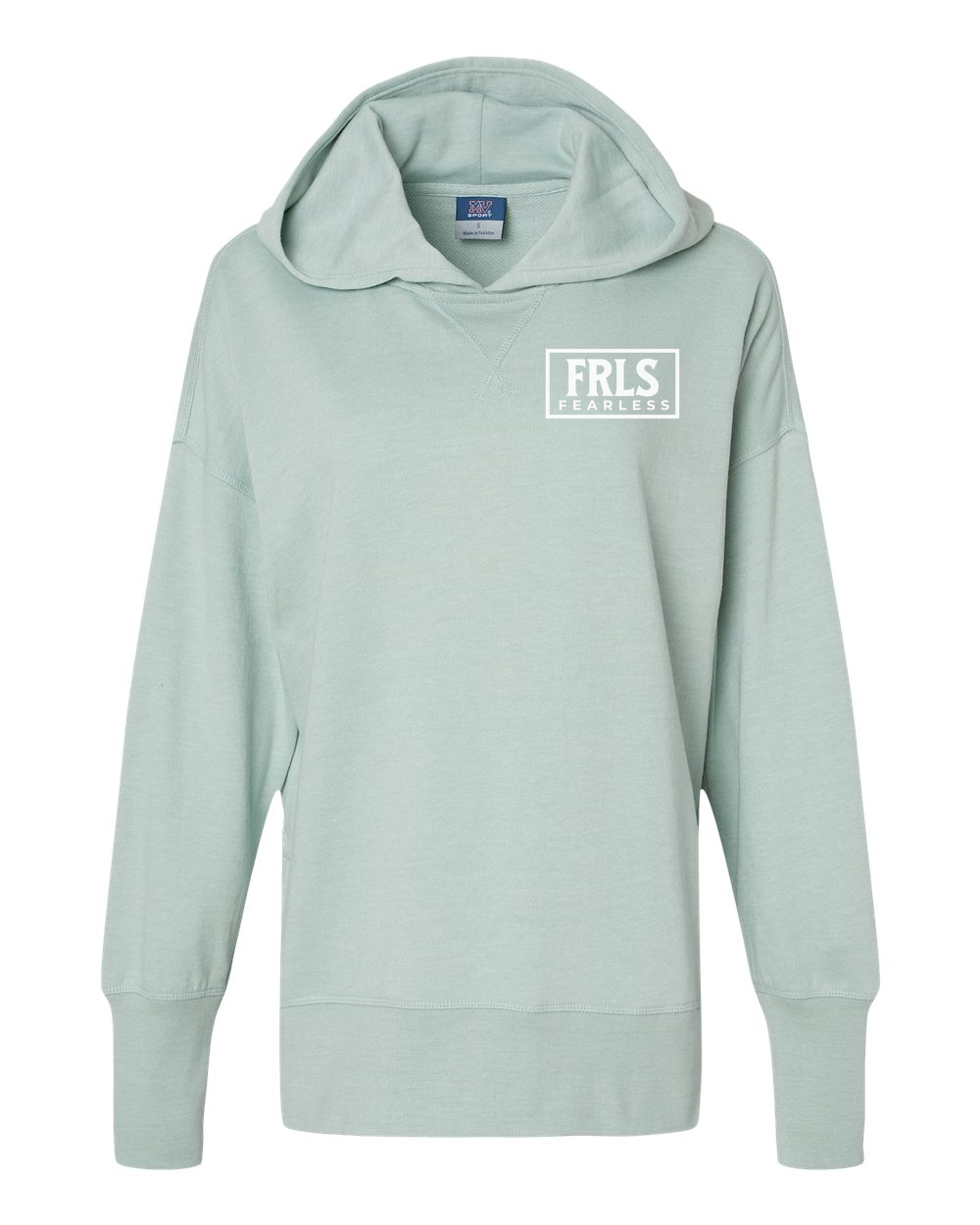 White Fearless Logo Women's Cropped or Lightweight Hoodie - Shirtify