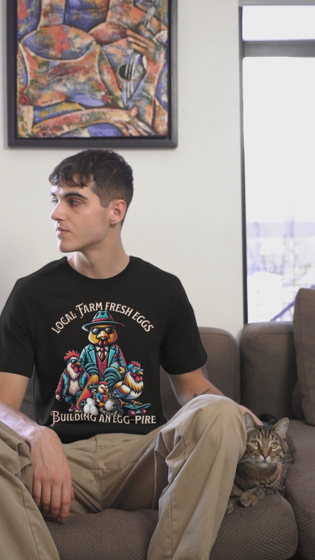 Farm Fresh Eggs T Shirt Hilarious Chicken Egg Dealer Design